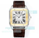 Swiss Copy Cartier Santos 100th Anniversary Two-tone Yellow Gold Case Men's Watch 
